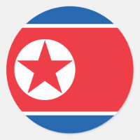 Sticker du drapeau de la Corée du Nord