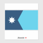 Sticker du drapeau de l'État du Minnesota (Feuille)