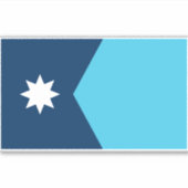 Sticker du drapeau de l'État du Minnesota (Devant)