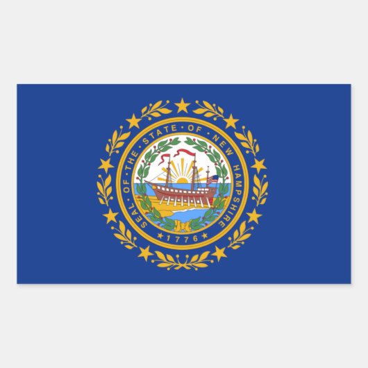 Sticker du drapeau de l'État du New Hampshire (Devant)
