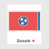 Sticker du drapeau d'état du Tennessee (Feuille)