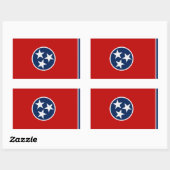Sticker du drapeau d'état du Tennessee (Feuille)
