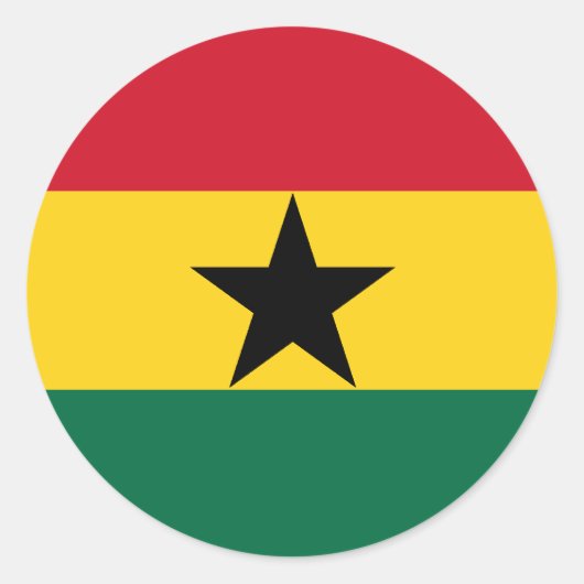 Sticker du drapeau du Ghana (Devant)