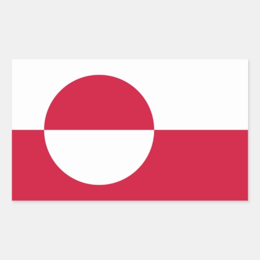 Sticker du drapeau du Groenland (Devant)