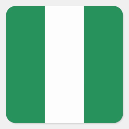 Sticker du drapeau du Nigeria (Devant)