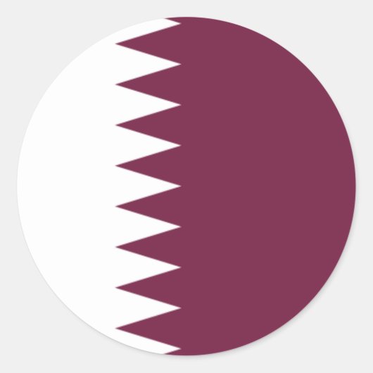 Sticker du drapeau du Qatar (Devant)