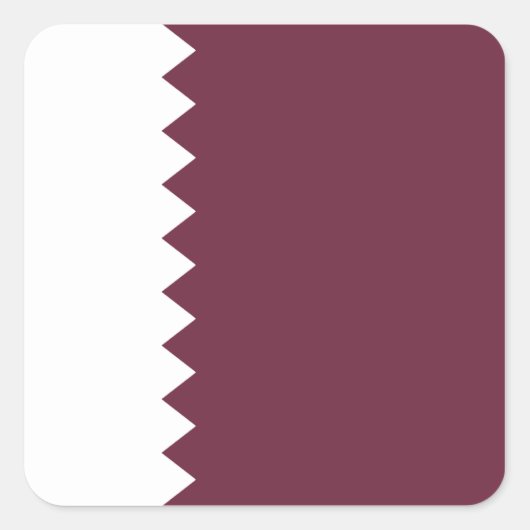Sticker du drapeau du Qatar (Devant)