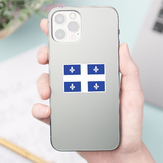 Sticker du drapeau du Québec (Téléphone)