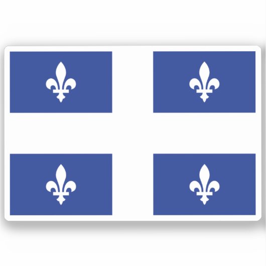 Sticker du drapeau du Québec (Recto)