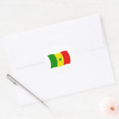 Sticker du drapeau du Sénégal (Enveloppe)