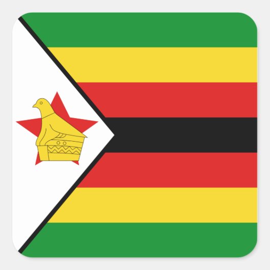 Sticker du drapeau du Zimbabwe (Devant)
