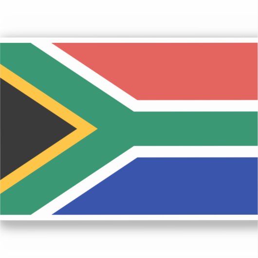 Sticker du drapeau sud-africain (Recto)