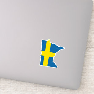 Sticker du drapeau suédois du Minnesota