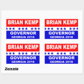 Sticker du gouverneur de Brian Kemp Georgia 2018 (Feuille)