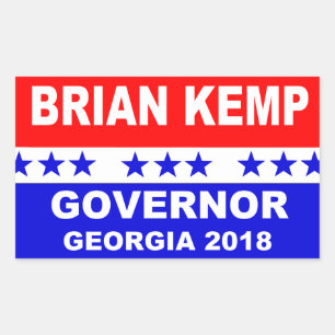 Sticker du gouverneur de Brian Kemp Georgia 2018