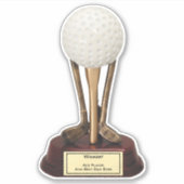 Sticker du joueur de golf Ace (Devant)