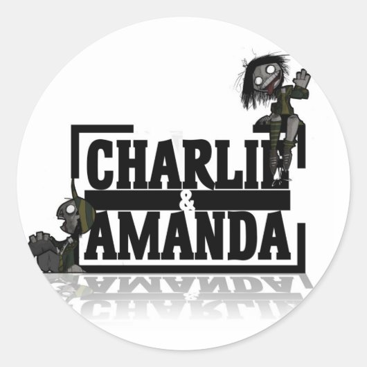 Sticker du logo Charlie & Amanda Lrg (Devant)