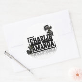 Sticker du logo Charlie & Amanda Lrg (Enveloppe)