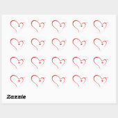 Sticker du logo de Detroit Heart Mittens (Feuille)