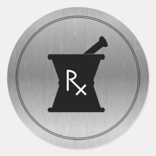 Sticker du logo de la marque Mortar de la pharmaci