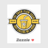 Sticker du logo du cercle du spectacle de neige (Feuille)