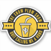 Sticker du logo du cercle du spectacle de neige (Devant)