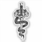 Sticker du logo du club de lutte d'asile (Devant)