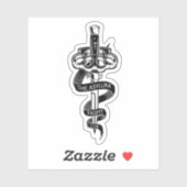 Sticker du logo du club de lutte d'asile (Feuille)