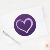 Sticker du logo du coeur pourpre (Enveloppe)