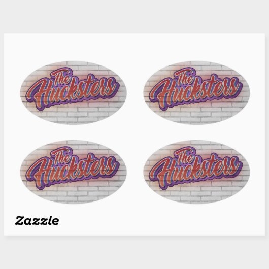 Sticker du logo du groupe Hucksters (Feuille)