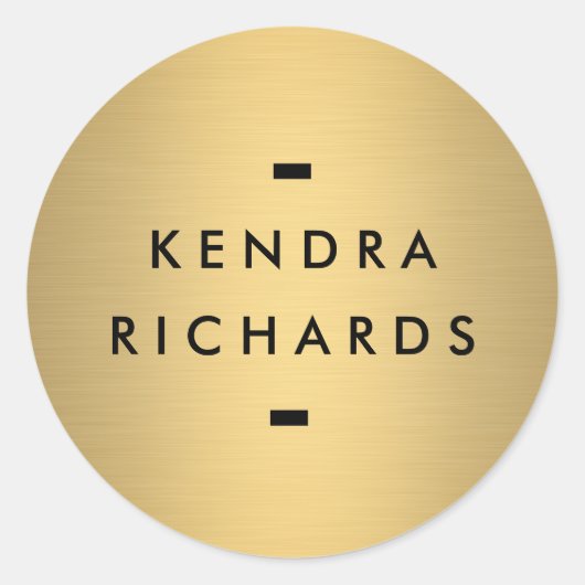 Sticker du logo Gold Name (Devant)