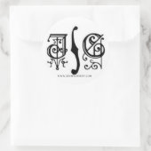 Sticker du logo gothique JC (Sac)