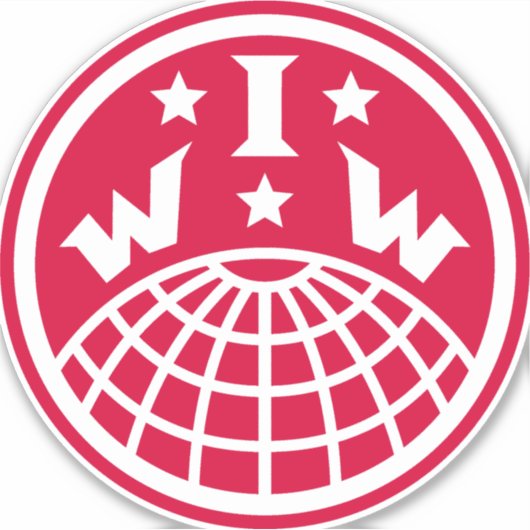 Sticker du logo IWW (Devant)