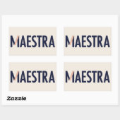 Sticker du logo Maestra (Feuille)