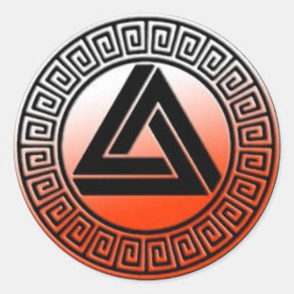 Sticker du logo orange du sang