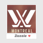 Sticker du logo PWHL Montréal (Feuille)