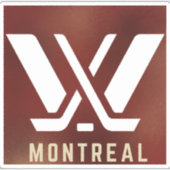 Sticker du logo PWHL Montréal (Devant)