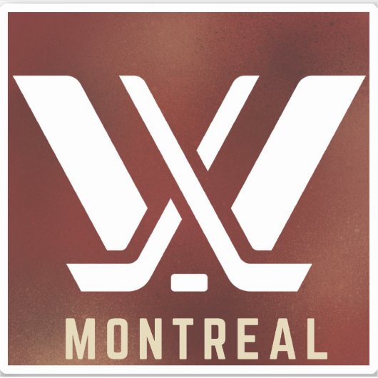Sticker du logo PWHL Montréal (Devant)
