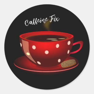 Sticker du matin pour le café de caféine