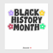 Sticker du mois de l'histoire noire (Feuille)