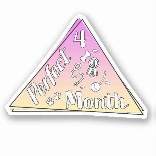 Sticker du mois parfait - Avril (Devant)