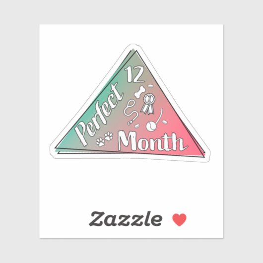 Sticker du mois parfait - Décembre (Feuille)