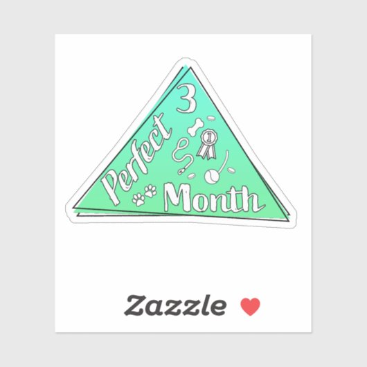 Sticker du mois parfait - Mars (Feuille)