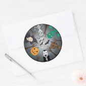 Sticker du monstre d'Halloween (Enveloppe)