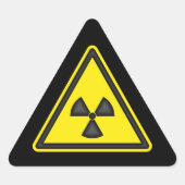 Sticker du panneau d'avertissement de rayonnement (Devant)