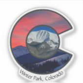 Sticker du parc d'hiver Vinyl Coupé sur mesure (Devant)