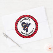 Sticker du parti Anniversaire de enfant guerrier m (Enveloppe)