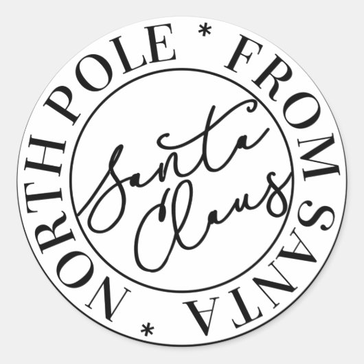 Sticker du pôle Nord du Père Noël (Devant)