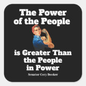 Sticker du pouvoir du peuple (Devant)
