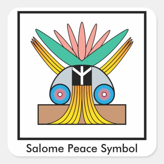 Sticker du symbole de paix de Salome (Devant)